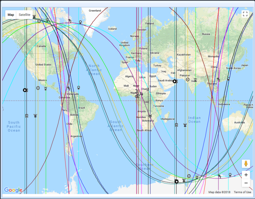 Astrology Maps Online