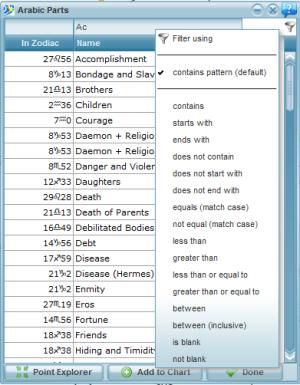 arabic parts filter