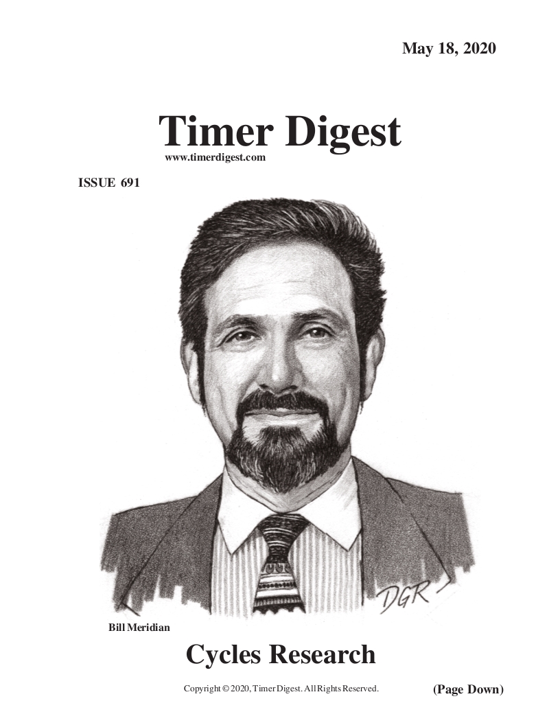 Timer Digest, Ausgabe 691, 18. Mai 2020: das Titelblatt, ein Porträt von Bill Meridian für das Profil von Cycles Research