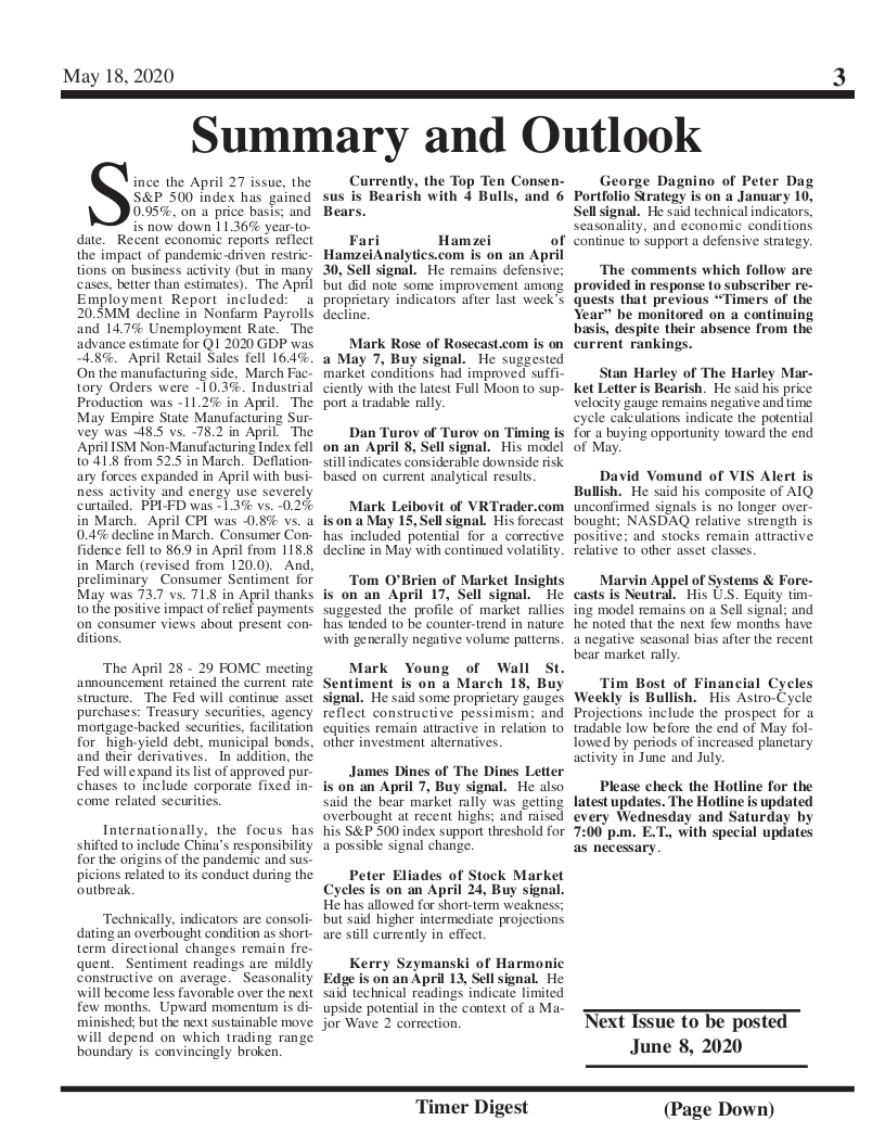 Timer Digest, Ausgabe 691, 18. Mai 2020, Seite 3