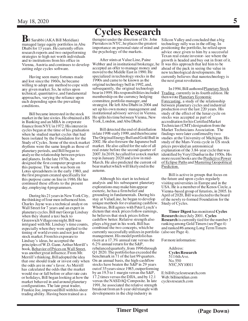 Timer Digest, Ausgabe 691, 18. Mai 2020, Seite 5